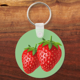 Strawberry Key Ring