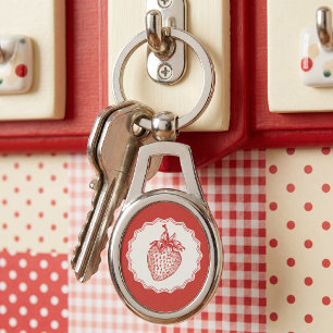 Strawberry Key Ring