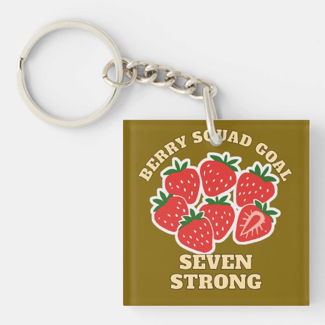 strawberry key ring (Front)