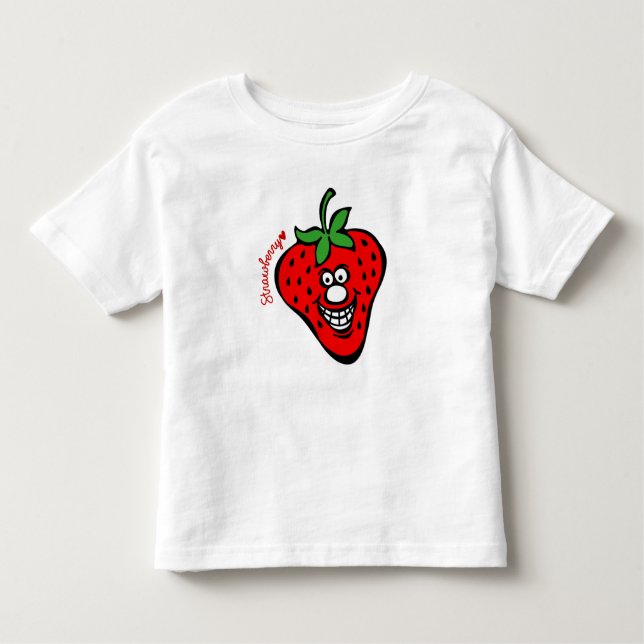 Strawberry *Kids White Tee (Front)