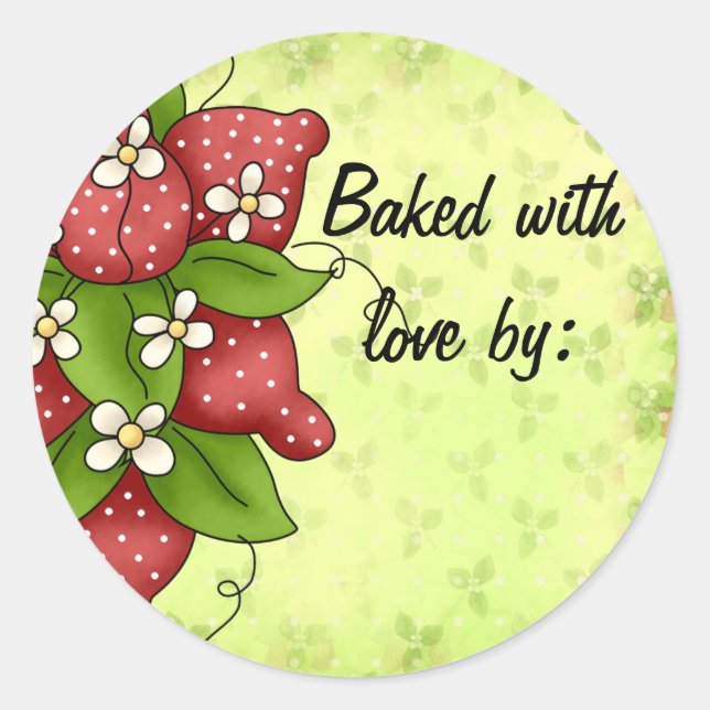 Strawberry Kitchen Label (Front)
