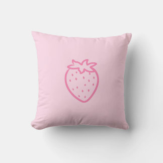Strawberry light pink cushion