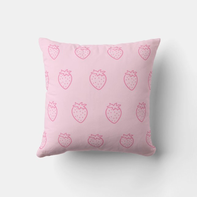 Strawberry light pink cushion (Back)