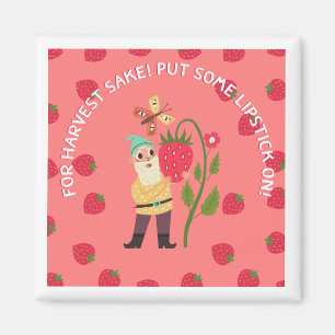 Strawberry Lipstick magnet