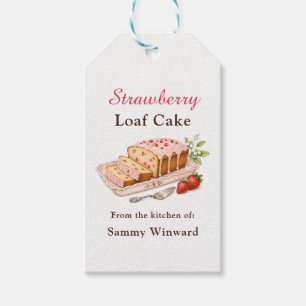 Strawberry Loaf Cake Gift Tags