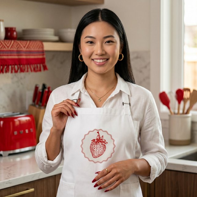 Strawberry Long Apron (Creator Uploaded)