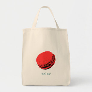strawberry macaroon tote bag