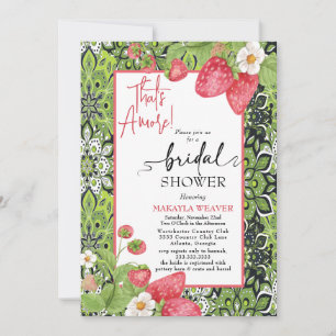 strawberry mandala That's  Amore Bridal Shower Invitation