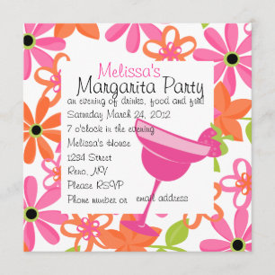 Strawberry Margarita Party Invitation