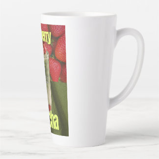 Strawberry Matcha Latte Poster – Trendy Cafe Drink Mug