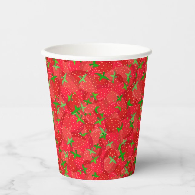 Strawberry Medley Paper Cups (Front)