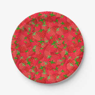 Strawberry Medley Paper Plate