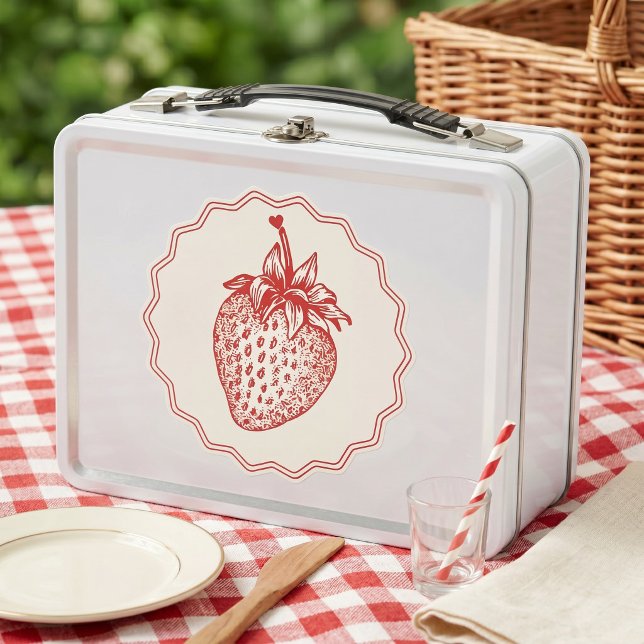 Strawberry Metal Lunch Box (Creator Uploaded)