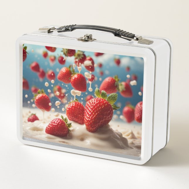 Strawberry Metal Lunchbox (Front)