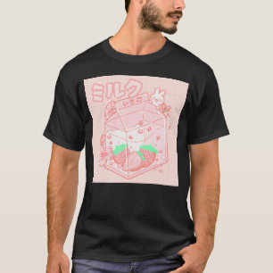 Strawberry Milk Bunny Japanese Kawaii Anime Aesthe T-Shirt