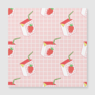 Strawberry Milk Cartoons: Playful Patterns