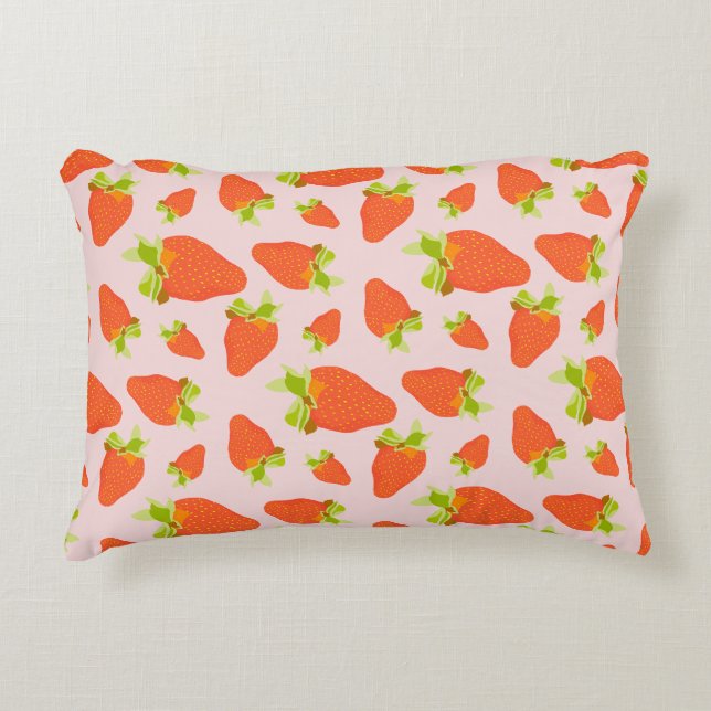 Strawberry Milk Decorative Cushion (Front)