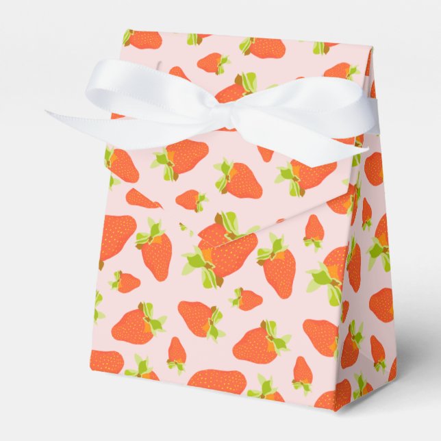 Strawberry Milk Favour Box (Front Side)