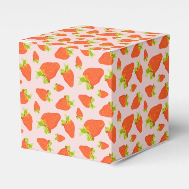Strawberry Milk Favour Box (Front Side)