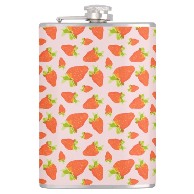 Strawberry Milk Hip Flask (Front)