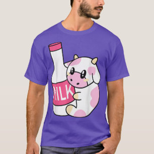 Strawberry Milk Kawaii Cow Cute Kids Teens Gift 10 T-Shirt