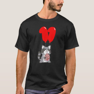 Strawberry Milk Racoon 11th Birthday Kids Ballo T-Shirt