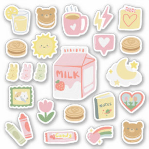 Strawberry Milk & Sweet Cookies Assorted