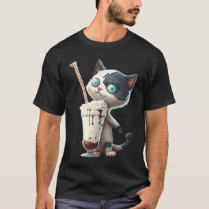 Strawberry Milkshake Cat 1 T-Shirt