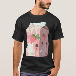 Strawberry Milkshake Cat 4 T-Shirt