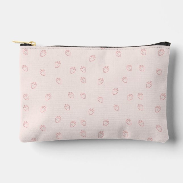 Strawberry Minimalism Accessory Pouch (Front)