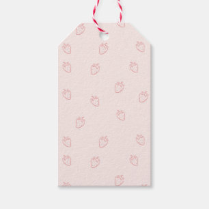 Strawberry Minimalism Gift Tags