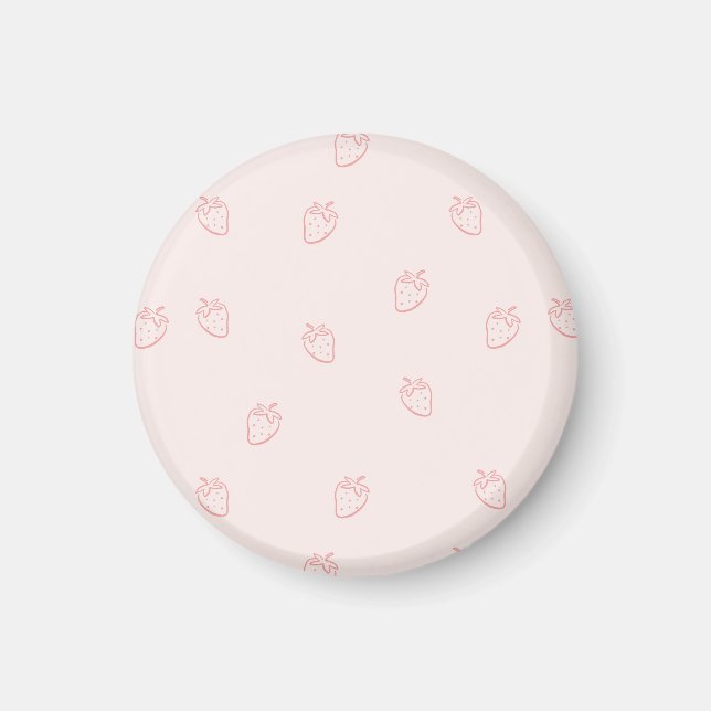 Strawberry Minimalism Magnet (Front)