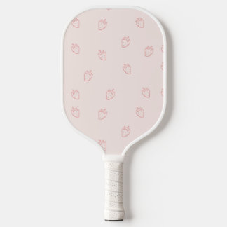 Strawberry Minimalism Pickleball Paddle