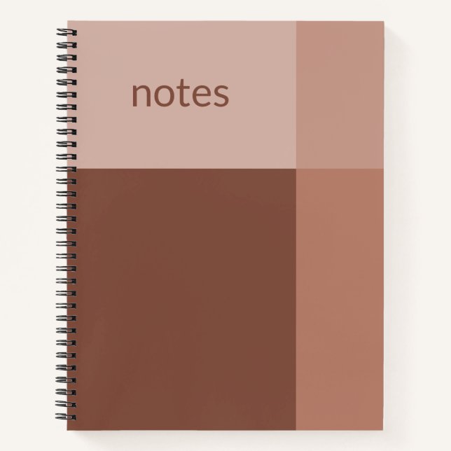 Strawberry Mocha Latte Customisable Notebook (Front)