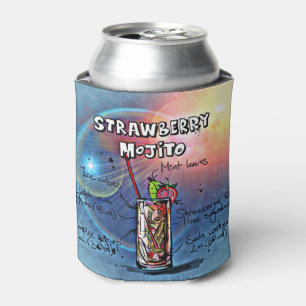 Strawberry Mojito (#11 of 12 Drink Recipe Sets) Can Cooler