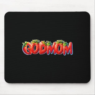 Strawberry Mommy Godmom Birthday Party Mouse Pad
