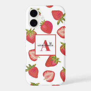Strawberry Monogram Initial
