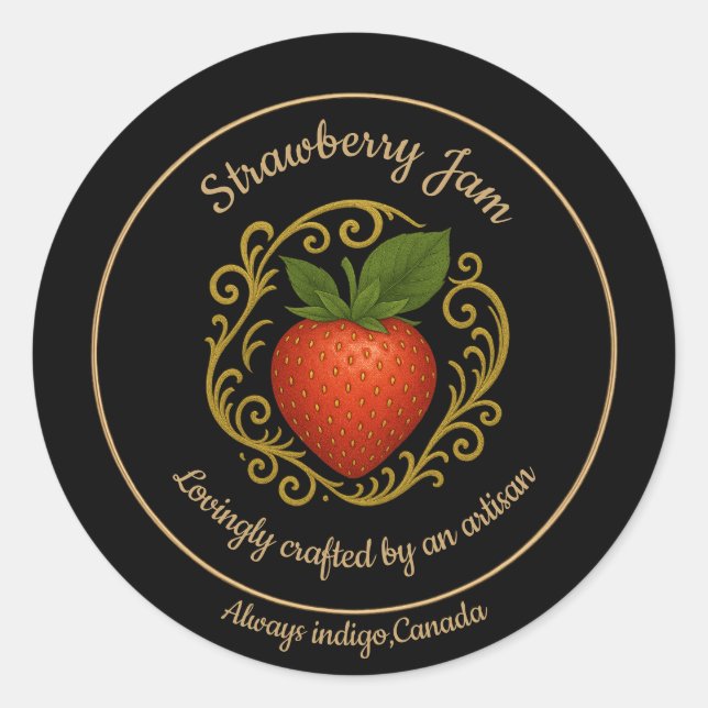 Strawberry Morning – Gentle Artisan Label (Front)