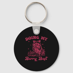 Strawberry Motivation Cute Berry Lover  Key Ring