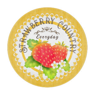 Strawberry Mustard Cutting Board