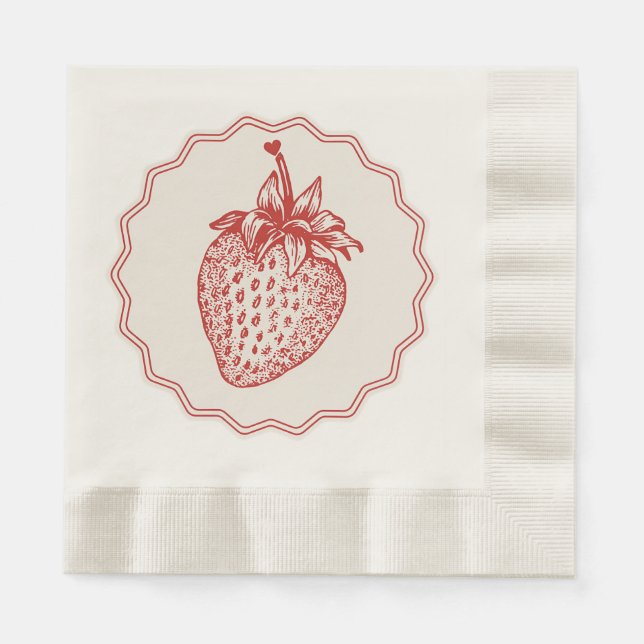 Strawberry Napkin (Front)
