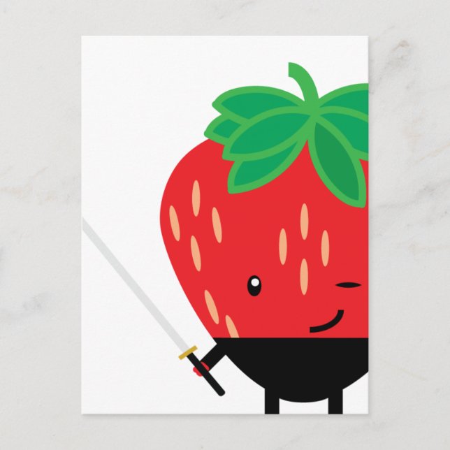 Strawberry-Ninja Postcard (Front)