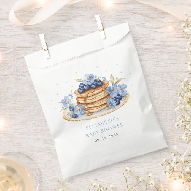 Strawberry Pancake Brunch Baby Shower Favour Bag (Clipped)