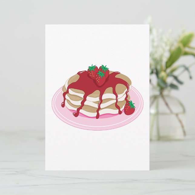 Strawberry Pancakes Invitations (Creator Uploaded)