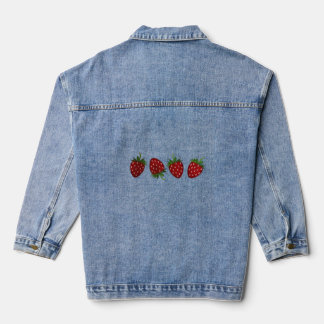 Strawberry Panel Denim Jacket