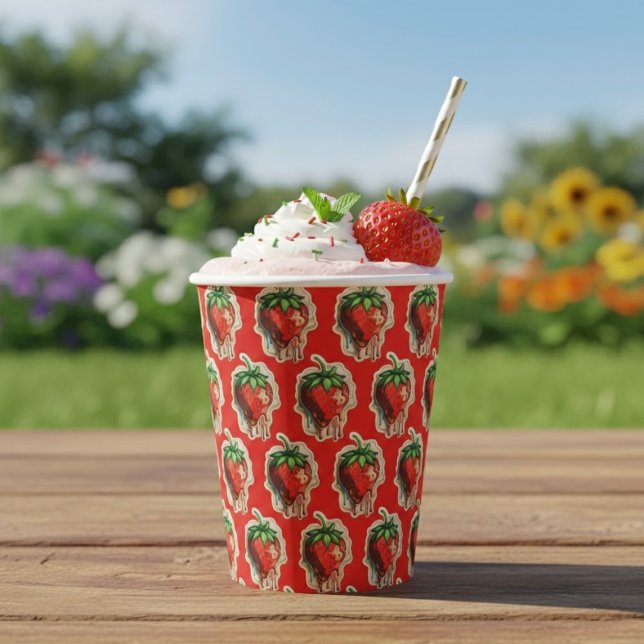 Strawberry Paper Cups (Creator Uploaded)