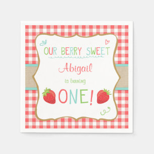 Strawberry Paper Napkins Summer fruit Picnic