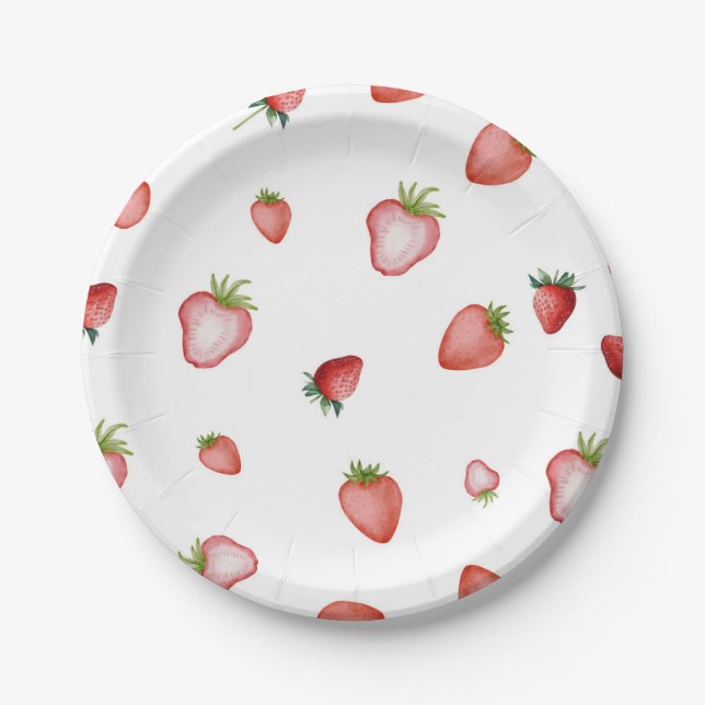 Strawberry Paper Plate (Front)