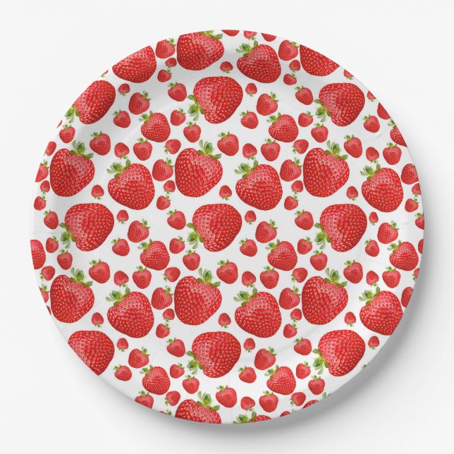 Strawberry Paper Plate (Front)
