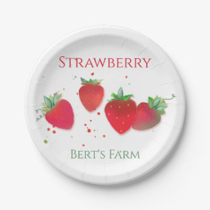 Strawberry Paper Plate